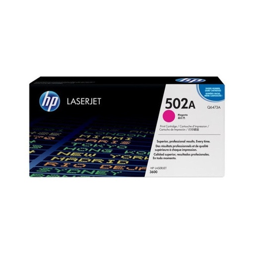 [Q6473A] Cartucho de Tóner Magenta 502A HP Laserjet 3600