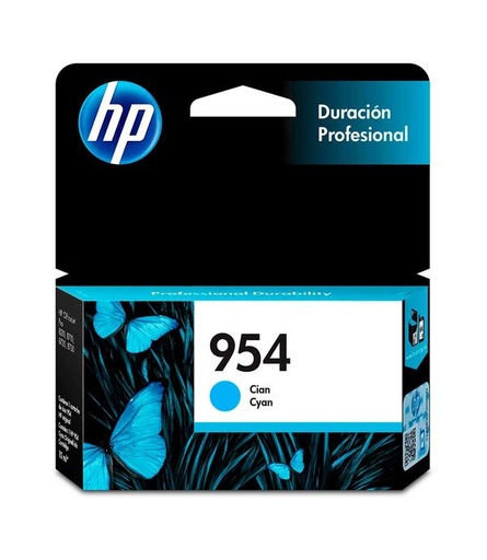 [L0S50AL] Cartucho de Tinta Cyan 954 HP Officejet PRO 8210/PRO 8216/8218/PRO 7740/PRO 8710/PRO 8720/PRO 8730/PRO 8740