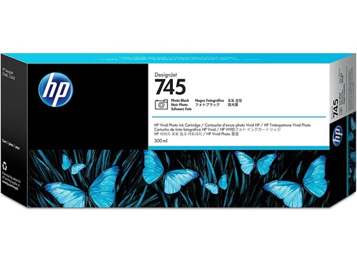 [F9K04A] Cartucho de Tinta Negro Fotografía 745 HP Designjet Z2600/Z5600