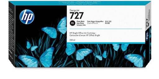 [F9J79A] Cartucho de Tinta Negro Fotografía 727 HP Designjet T920/T1500/T930/T1530/T2530/T2500