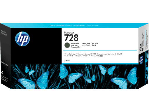 [F9J68A] Cartucho de Tinta Negro Mate 728 HP Designjet T730/T830