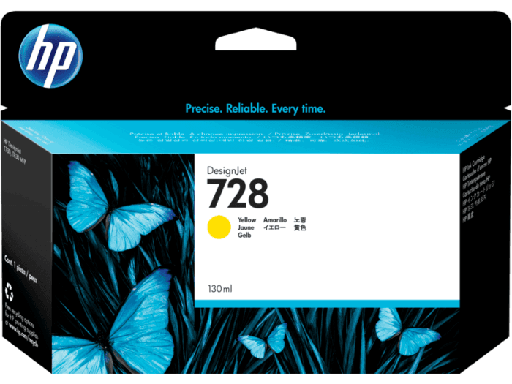 [F9J65A] Cartucho de Tinta Amarilla 728 HP Designjet T730/T830