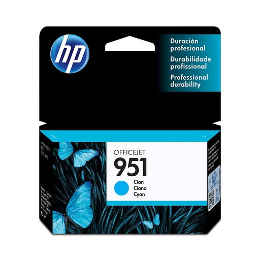 [CN050AL] Cartucho de Tinta Cyan 951 HP Officejet PRO 8100/PRO 8600