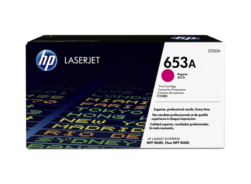 [CF323A] Cartucho de Tóner Magenta 653A HP Laserjet Enterprise MFP M680