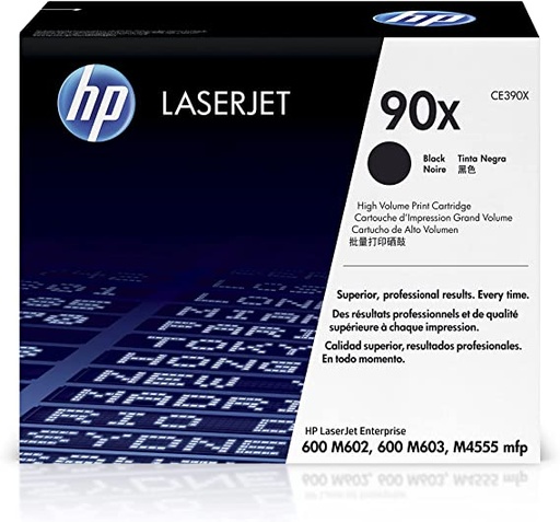 [CE390X] Cartucho de Tóner Negro 90X HP Laserjet M4555