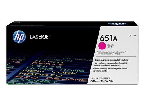 [CE343A] Cartucho de Tóner Magenta 651A HP Laserjet 700/MFP M775
