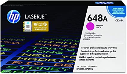 [CE263A] Cartucho de Tóner Magenta 648A HP Laserjet Enterprise CP4525DN