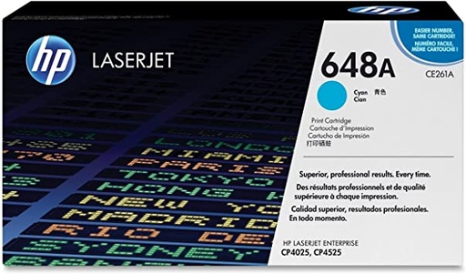 [CE261A] Cartucho de Tóner Cyan 648A HP Laserjet Enterprise CP4525DN