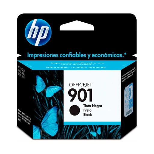 [CC653AL] Cartucho de Tinta Negra 901 HP Officejet J4580/J4640/J4680