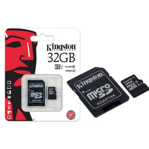 [MICROSD32GB] Memoria Micro SD 32GB CLass 10 Kingston Canvas SDCS2/32GB con Adaptador