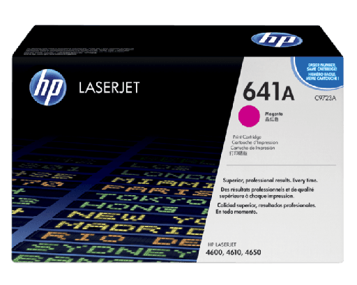 [C9723A] Cartucho de Tóner Magenta 641A HP Laserjet 4600/4650