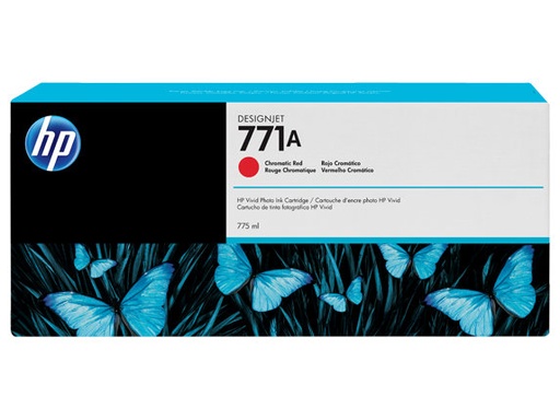 [B6Y16A] Cartucho de Tinta Roja 771A HP Designjet Z6200/Z6610/Z6810