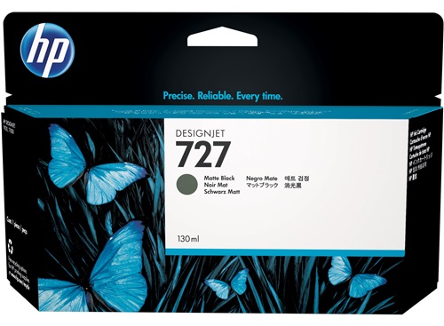 [B3P22A] Cartucho de Tinta Negro Mate 727 HP Designjet T2530/T930