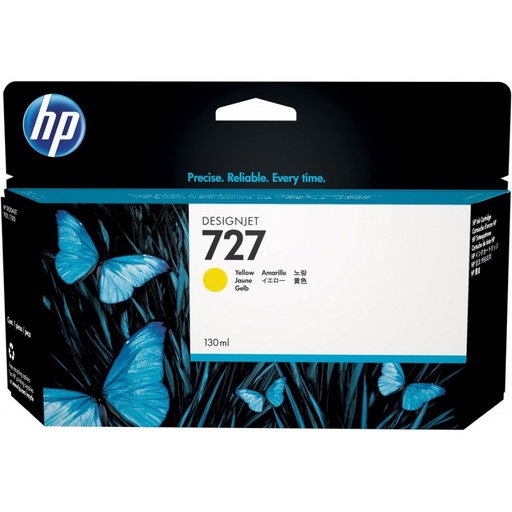 [B3P21A] Cartucho de Tinta Amarilla 727 HP Designjet T2530/T930
