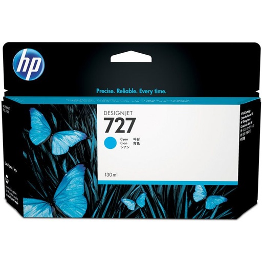 [B3P19A] Cartucho de Tinta Cyan 727 HP Designjet T2530/T930