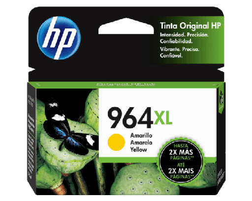 [3JA56AL] Cartucho de Tinta Amarilla 964XL HP Officejet PRO 9010/PRO 9020