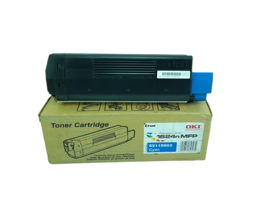 [52115903] Cartucho de Tóner Cyan Oki 1624N
