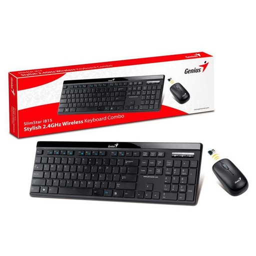 [31340012407] Combo teclado + Mouse inalámbrico Slimstark 8000SE Genius 