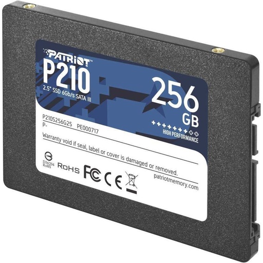 [P210S256G25] Disco de Estado Sólido 2.5" Sata III 256GB Patriot P210