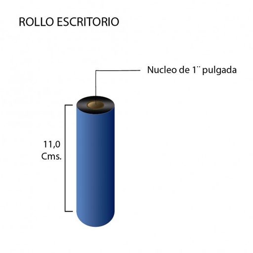 [RP0164] Cinta Cera 110mm X 74mt para impresora de Etiquetas