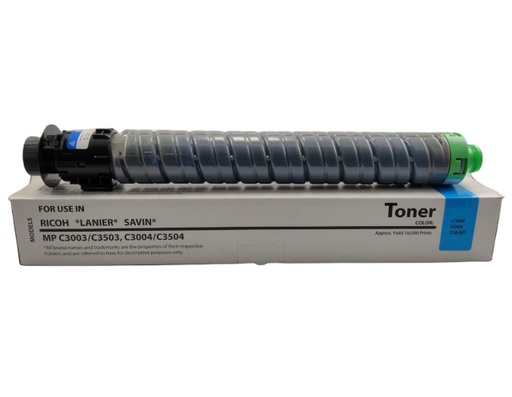 [841816MIC] Cartucho de Tóner Cyan Genérico Ricoh MP C3003/MP C3503 MIC
