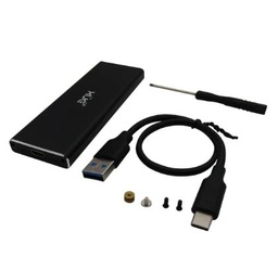 [ACC-CXU-0161] Caja PCI-E NVME USB-C EXT DD Negra (SSD 29 + 5 PINS) 2300Mb/s XUE® TP01/JMS583 Garantia 6 Meses