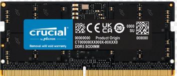 [RAM-LCR-1069] Memoria RAM DDR5 PC5-38400 16GB 4800MHZ CL40 1.1V LAPTOP CRUCIAL CT16G48C40S5  Garantia 5 Años