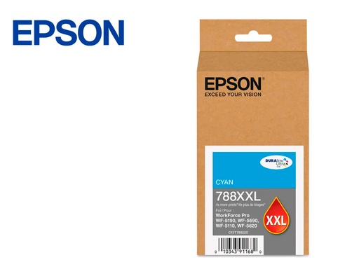 [T788XXL220-AL] Cartucho de Tinta Cian Epson T788XXL220-AL WF-5190/WF-5690