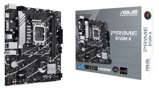 [PRIME-B760M-K] Tarjeta Madre ASUS Intel B760 LGA 1700 MATX CON PCIE 4.0 PRIME-B760M-K