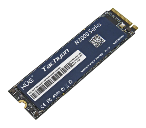 [SSD-PXU-1120] Disco de Estado Sólido SSD PCI-E 3.0 M.2 2280 256GB NVME XUE® TACHYON N3000/256GB 3100/1400MB/S (TRAY PACKING)