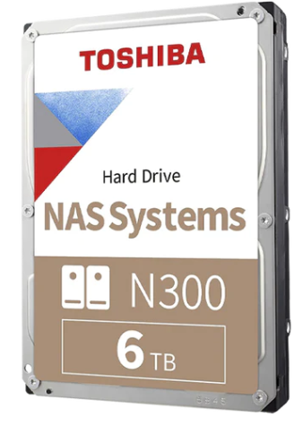 [HDD-NTO-1132] Disco Duro NAS SATA 3.5 6TB 7200RPM 256MB TOSHIBA N300 HDWG460XZSTA
