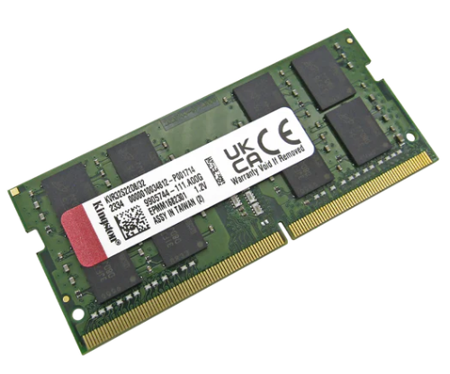 [RAM-LKI-1176] Memoria RAM para portátil DDR4 PC4-25600 32GB 3200MHZ CL22 1.2V LAPTOP KINGSTON KVR32S22D8/32