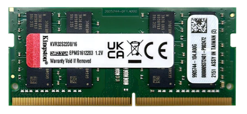 [RAM-LKI-0867] Memoria RAM para portátil DDR4 PC4-25600 16GB 3200MHZ CL22 1.2V Kingston KVR32S22D8/16