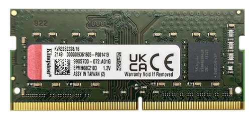 [RAM-LKI-1002] Memoria RAM para portátil DDR4 PC4-25600 16GB 3200MHZ CL22 1.2V laptop, marca Kingston KVR32S22S8/16