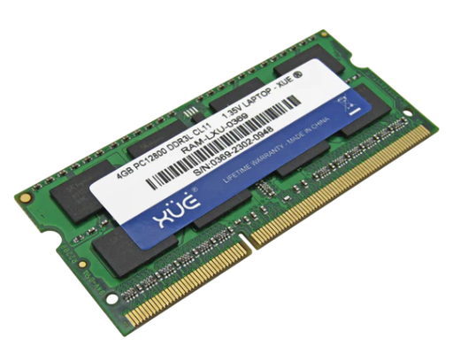 [RAM-LXU-0369] Memoria RAM para Portátil DDR3L PC12800 4GB 1600Mhz CL11 1.5/1.35V Laptop, marca XUE