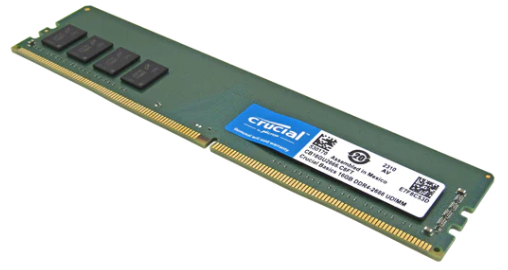 [RAM-DCR-0820] Memoria RAM para Desktop DDR4 PC4-21300 16GB 2666MHZ CL19 1.2V CRUCIAL BASIC CB16GU2666