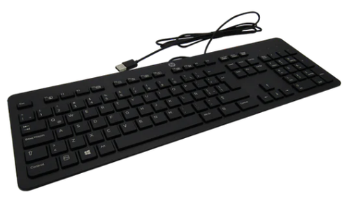 [TEC-DUH-1086] Teclado externo USB 2.0 para desktop SP HP KBAR211 (sin mouse)