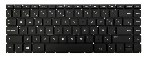 [TEC-LHP-0421] Teclado para portátil HP 240-G6 245-G6 2B-097PR0004 S/Marco Negro Español ORG