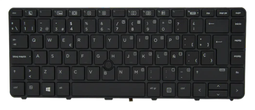 [TEC-LHP-0425] Teclado para portátil HP 430-G3/G4 440-G3/G4 640-G2 826367-001 C/TRACKPOINT BACKLIGHT NEGRO ESPAÑOL ORG
