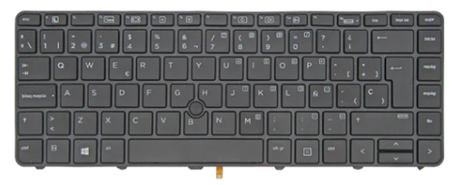 [TEC-LHP-0407] Teclado para portátil HP 430-G3/G4 440-G3/G4 640-G2 822338-041 C/TRACKPOINT BACKLIGHT NEGRO ESPAÑOL (GEN)