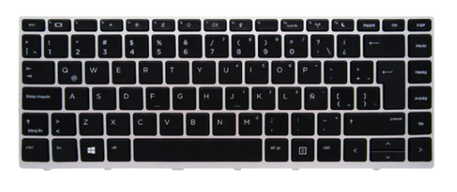 [TEC-LHP-1060] Teclado para portátil HP 430-G5 440-G5 NSK-XJ0SQ con marco Silver Español Org