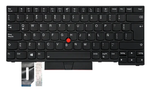[TEC-LHP-0975] Teclado para portátil Lenovo T14 P14S Gen 1 5N20V44192 con marco con Trackpoint negro Español (ORG)