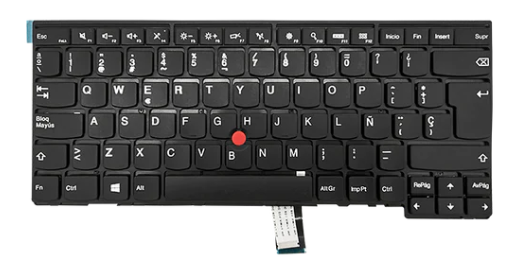 [TEC-LLE-0824] Teclado para portátil LENOVO T440 T450 T460 Negro Español 04Y0871 C/TRACKPOINT (GEN)