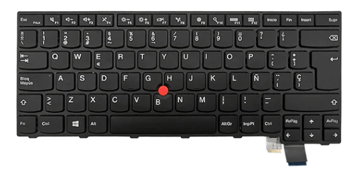[TEC-LLE-0435] Teclado para portátil LENOVO T460S T470S 01EN733 Negro Español C/TRACKPOINT ORG