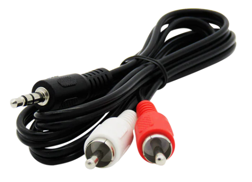 [CNV-PXU-0495] Convertidor Plug 3.5mm Macho a 2 RCA Macho Audio Stereo 1mt marca XUE