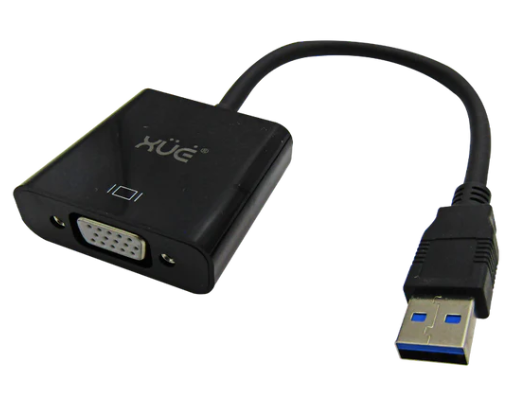 [CNV-UXU-0497] Convertidor USB 3.0 a VGA resolución 1920 * 1080p marca XUE