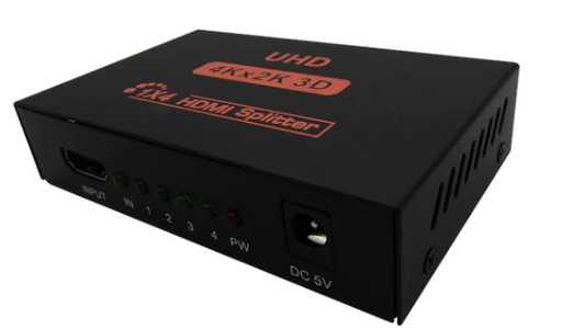 [CNV-OXU-0486] Splitter de video HDMI V1.4 a 4 Puertos HDMI 1080p & 4k marca XUE
