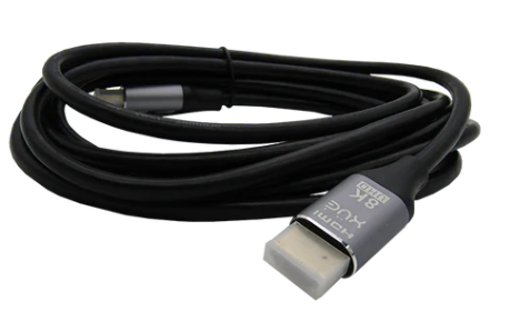 [CAB-H8K-1067] Cable HDMI V2.1 4320P 8K 3M MACHO A HDMI MACHO NEGRO 19+1 30AWG OD 6.0MM XUE
