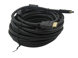 [CAB-HXU-0173] Cable HDMI v2.0 2160p 10M Macho a HDMI Macho Negro 4K 3D 19+1 26AWG OD 7.3MM CON FILTROS XUE