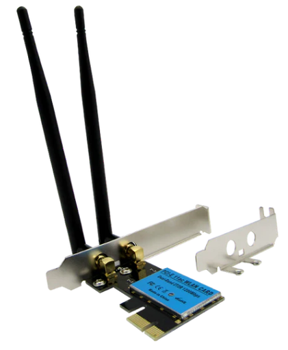 [CON-TWX-0735] Tarjeta PCIe WIFI 1200mbps DUAL BAND 2.4GHZ y 5.8GHZ 802.11B/G/N 2xAntenas (RTL8812AE) LP